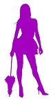 Umbrella Girl v3 Decal Sticker